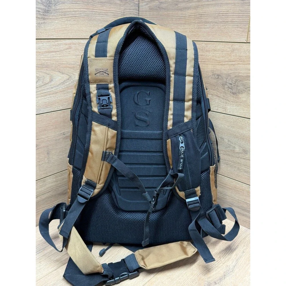 Grunt Style Coyote Brown Tactical EDC Backpack with USMC Flag Morale Patch